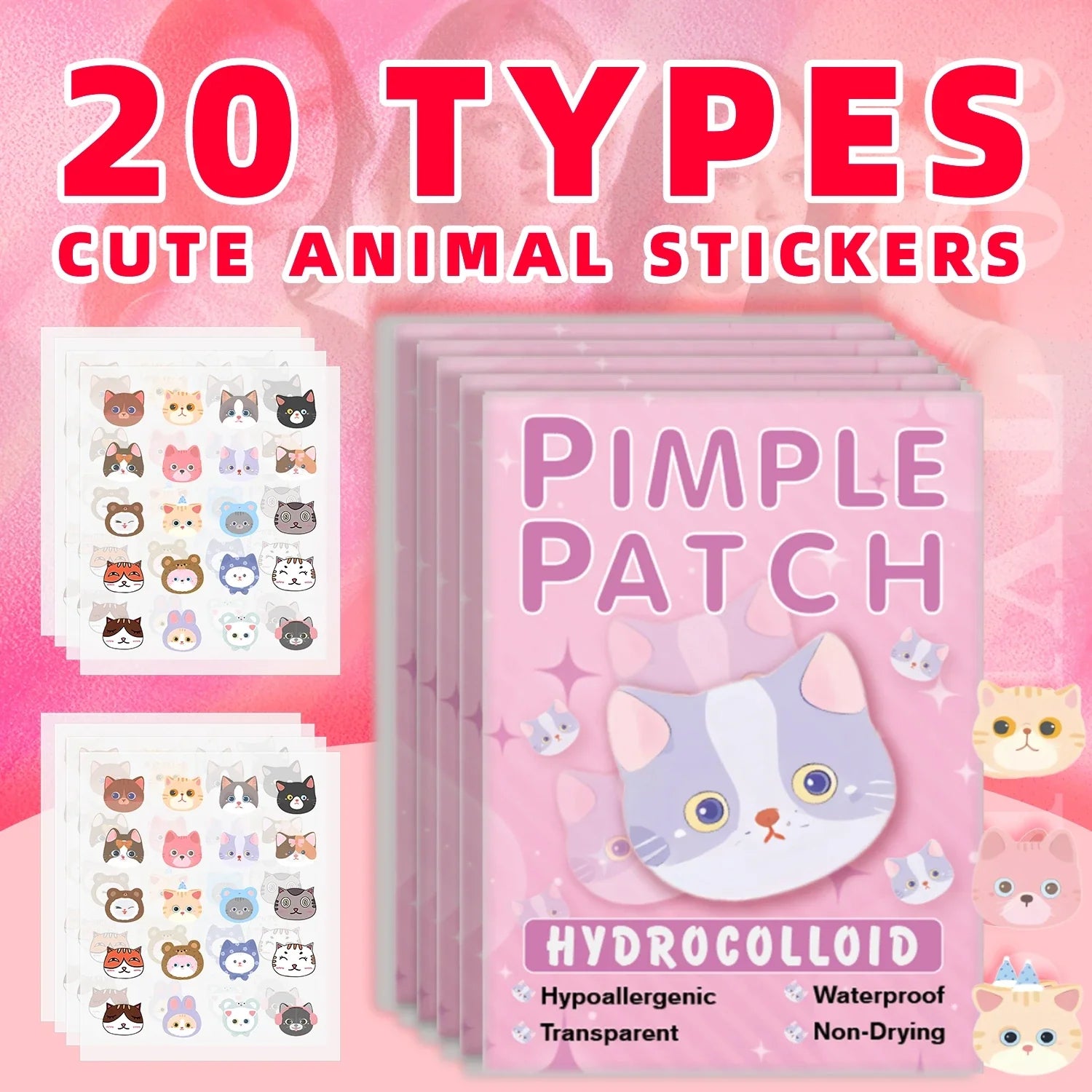 Cartoon Cat Acne Patches