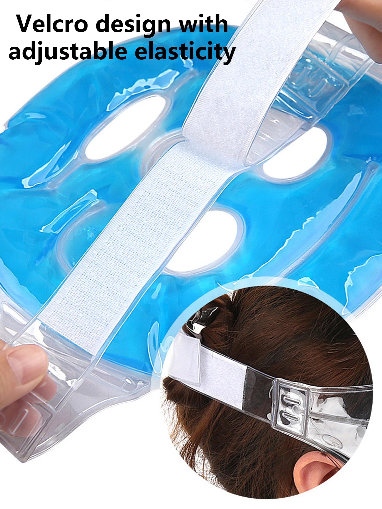 Cold Gel Face Mask Ice Compress Face Cooling Mask Gel Cooling Hot Cold Skin Care Tool Gel Face Mask Skin Firming Spa Sleep Mask