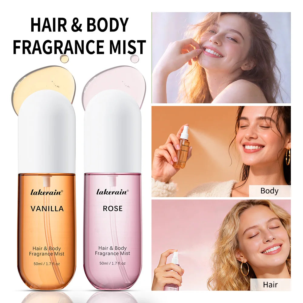 Perfume for Men Women Use For Skin Body & Hair Fragrance Mist Luxury Long Lasting Perfume Collection Vanilla and Rose