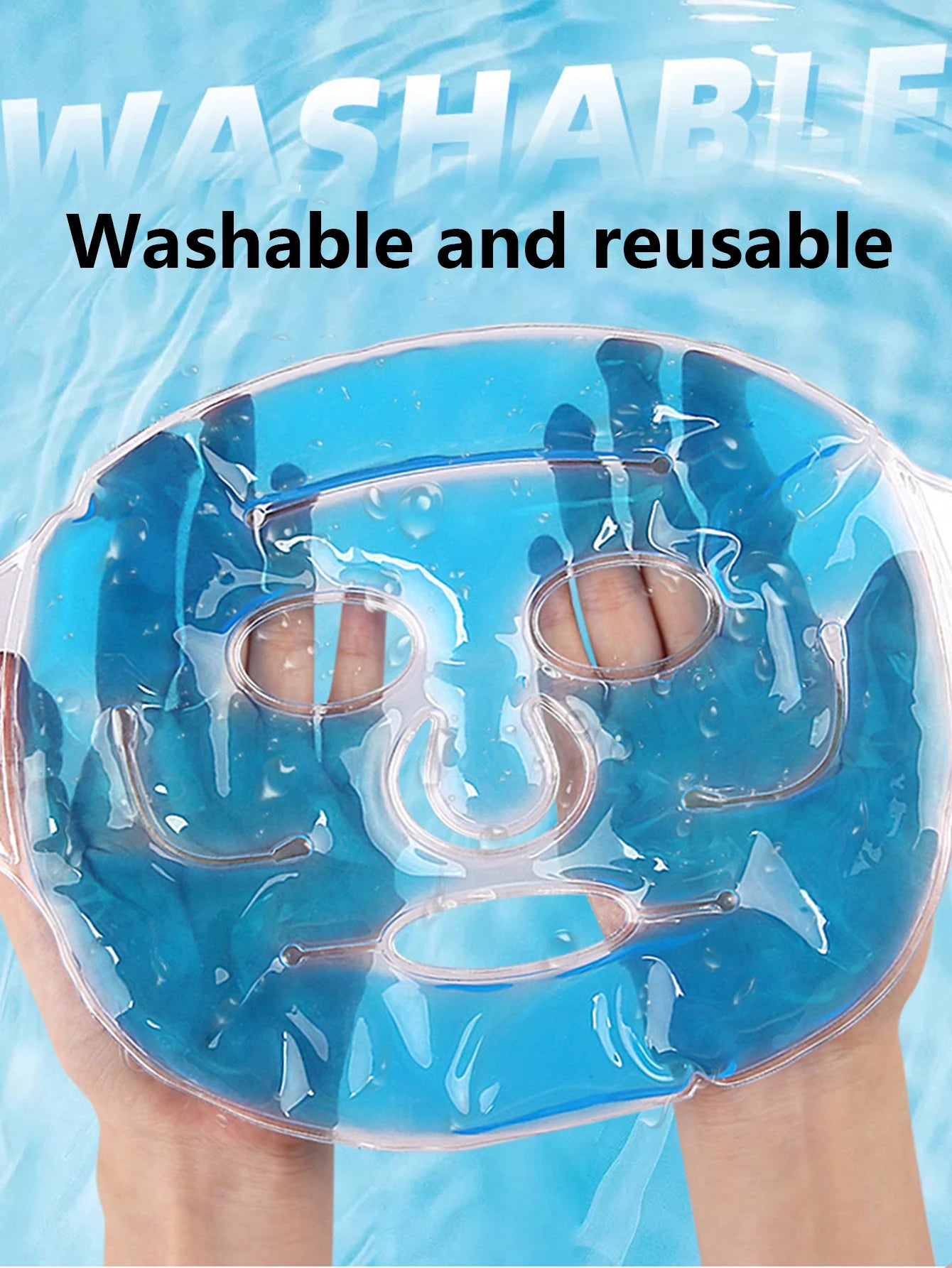 Cold Gel Face Mask Ice Compress Face Cooling Mask Gel Cooling Hot Cold Skin Care Tool Gel Face Mask Skin Firming Spa Sleep Mask