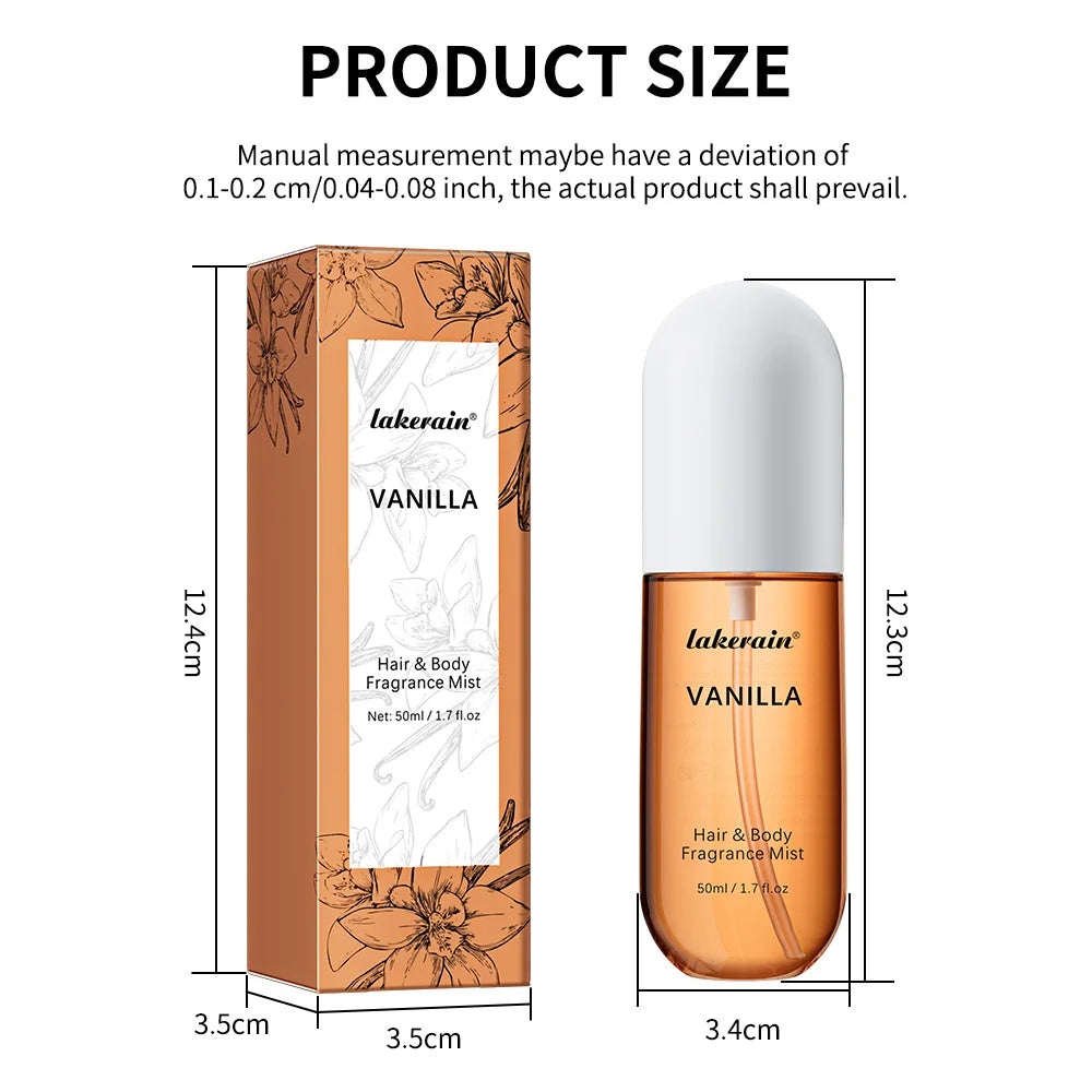 Perfume for Men Women Use For Skin Body & Hair Fragrance Mist Luxury Long Lasting Perfume Collection Vanilla and Rose