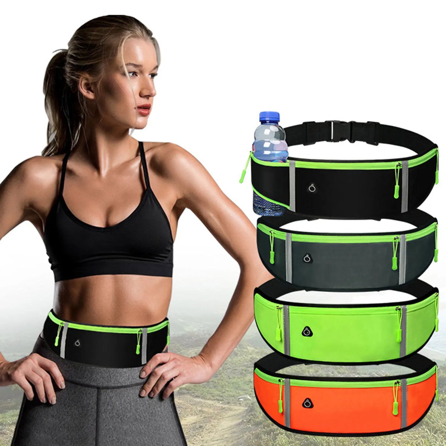 Running Waist Pack Phone Bag Waterproof Belt Bag Casual Fanny Packs for Daily Outdoors Casual Hiking