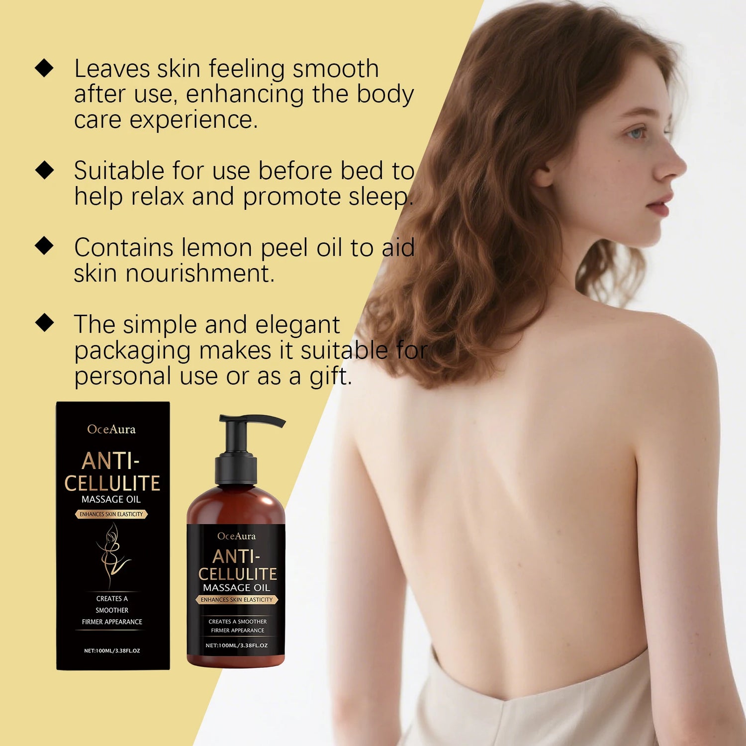 Body Massage Oil for Firming Hydration Dry Skin Moisturizer Winter Skincare Gift Set Refreshing Non Greasy Aromatherapy Festive