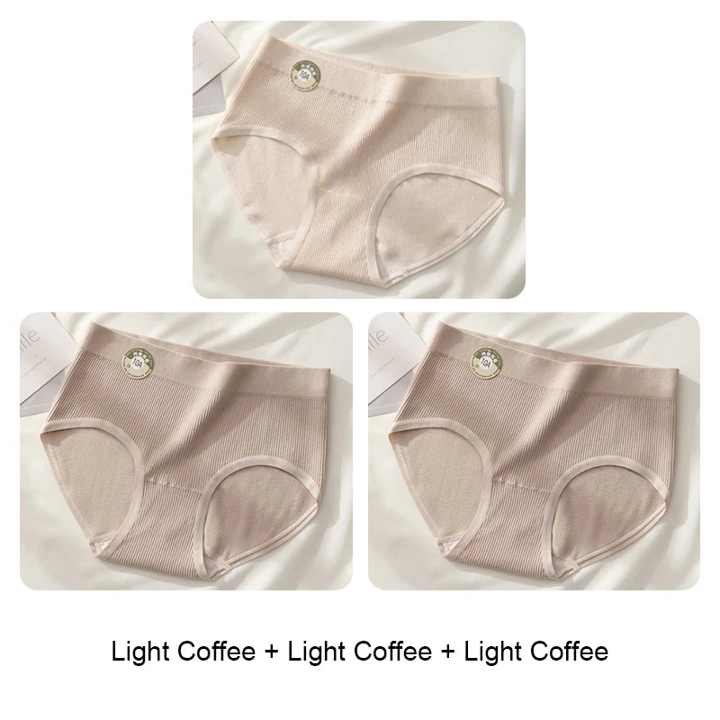 Underwear for Women Fashion Solid Panties Set Pack Sports Women's Lingerie Sexy Briefs Triangular Underpants Seamless Intimates