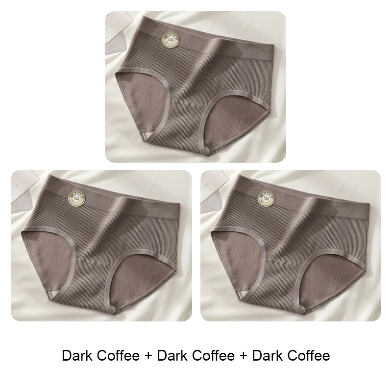 Underwear for Women Fashion Solid Panties Set Pack Sports Women's Lingerie Sexy Briefs Triangular Underpants Seamless Intimates