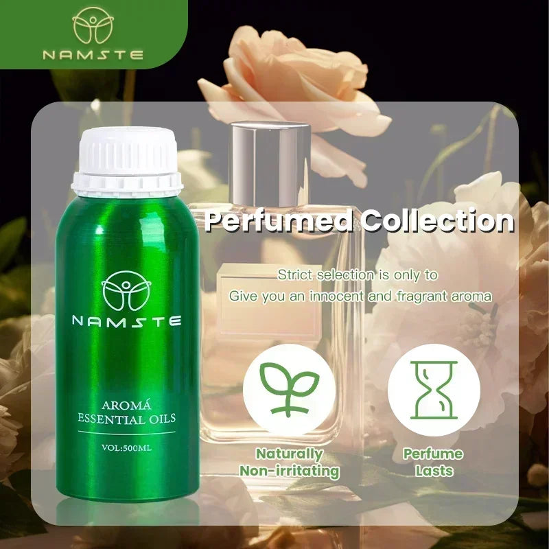 Essential Oils 500ml for Aromatic Diffuser Perfume Oil Air Freshener Smell for Home Fragrance Device Hotel Scent Diffuser Oil