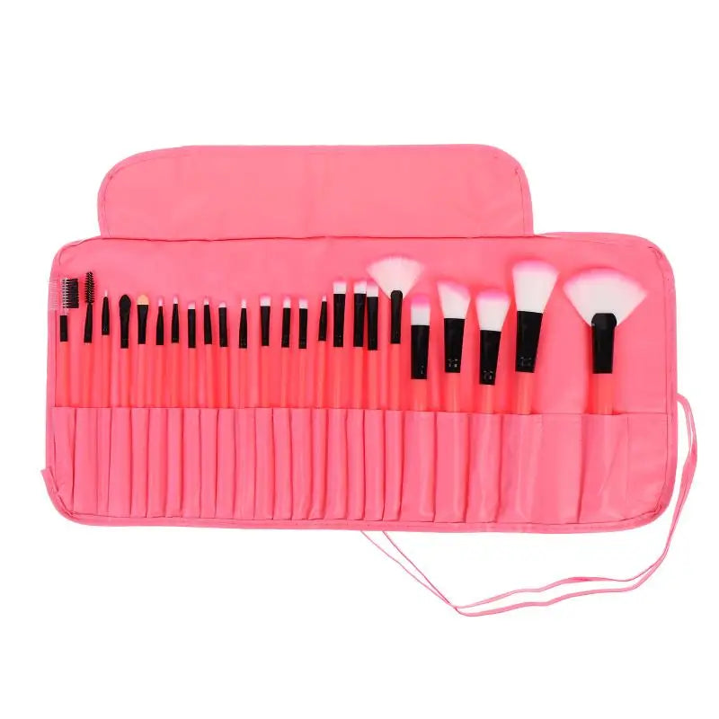 Professional 24Pcs Beauty Brush Set Includes All Makeup Brushes with Organizer Bag for Personal and Travel UseHot