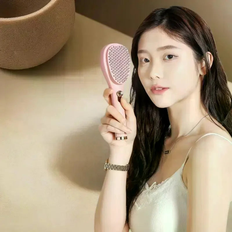 Portable Telescopic Comb With Scalp Massage Self-Cleaning - Women's Salon Styling Tool Compact Magic Comb