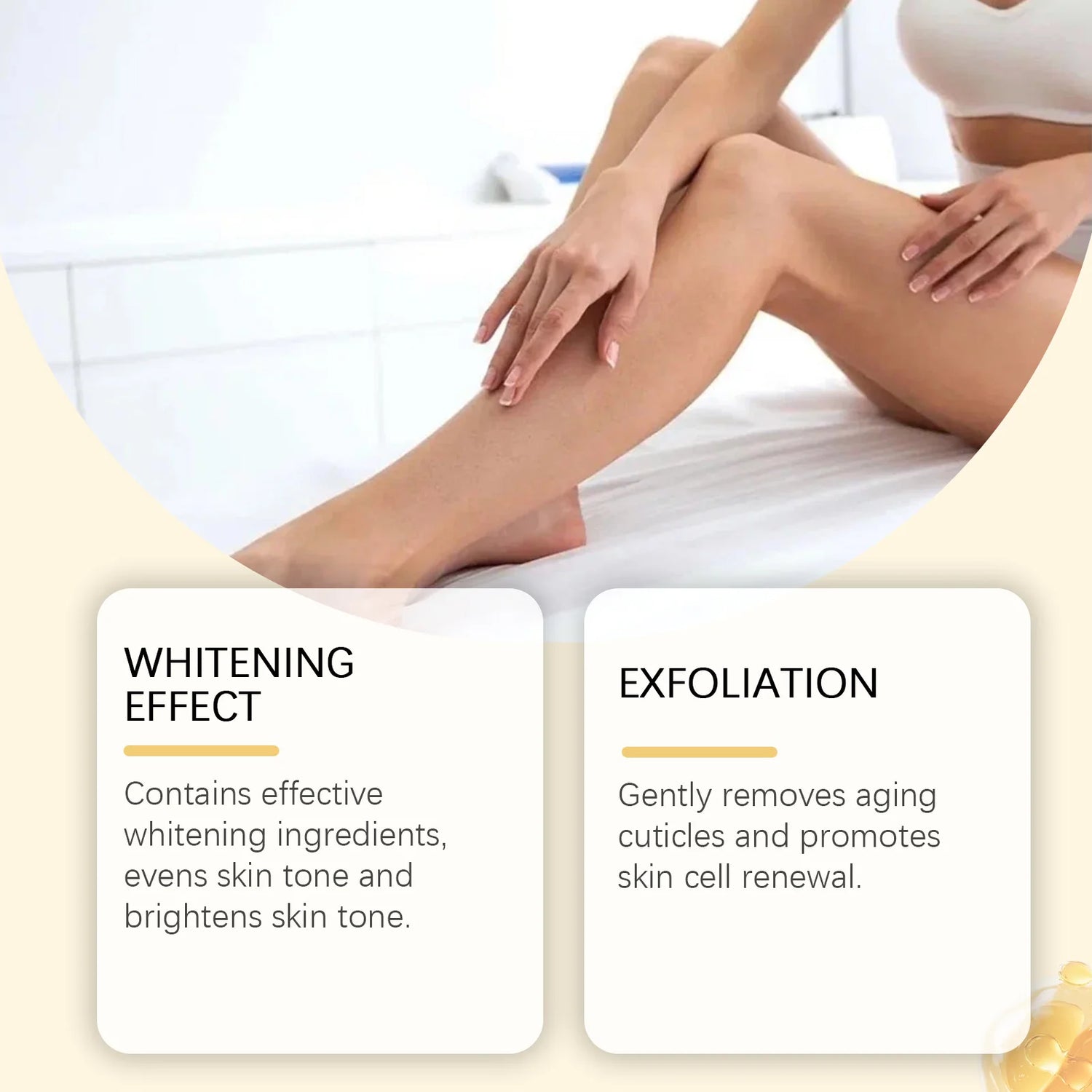 Turmeric Vitamin C Brightening Body Cream Deep Moisturizing Gentle Exfoliation Improve Dullness Even Skin Tone Nourishing Lotion