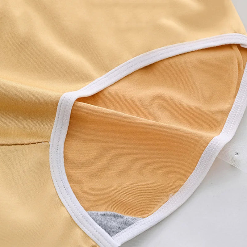 New 5-Piece Cute Underwear Set For Women, Comfortable And Breathable Triangle Underwear, Solid Color Mid Waist Casual Underwear