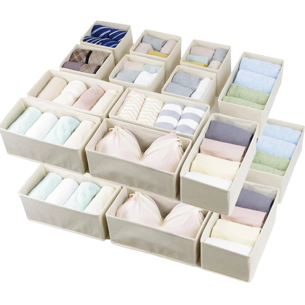 Drawer Organizers Box Clothes Underwear Socks Storage Box Wardrobe Closet Organizers and Storage Foldable Cabinet Separator Case