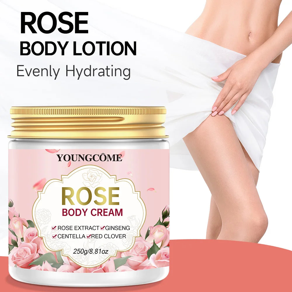 Rose Lotion For Women Rose Scented Vitamin C Body Lotion Cream Anti Aging Vitamin E Moisturizer Body Butter Improves Look Of Sag