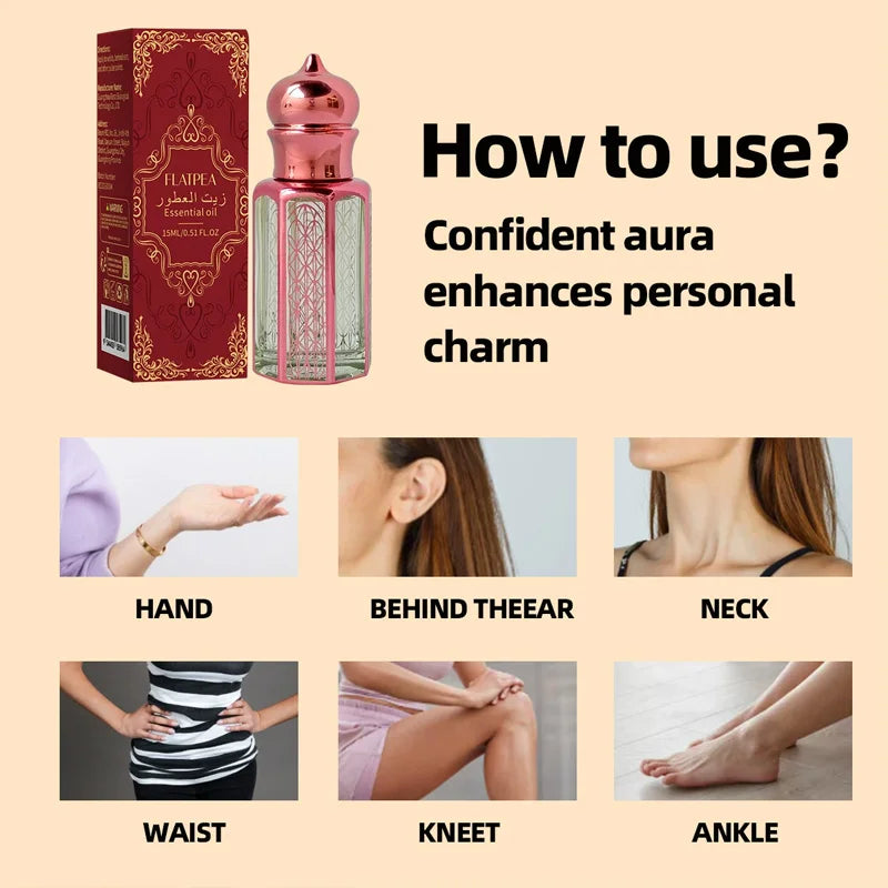 15ML Oud & Tea Aroma Arabian Middle Eastern Perfume Oil High Concentrated Fragrance Oil Long Lasting Original arab Perfumes