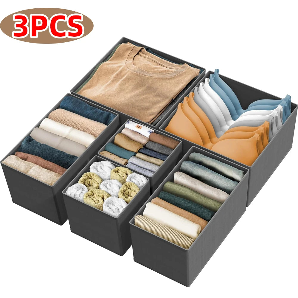 Drawer Organizers Box Clothes Underwear Socks Storage Box Wardrobe Closet Organizers and Storage Foldable Cabinet Separator Case