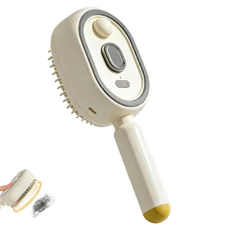 Electric Spray Air Cushions Massage Comb 3-in-1 Self-Cleaning Steam Essential Oil Brush Rechargeable Spray Scalp Massager Comb