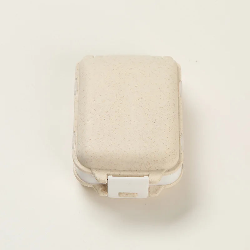 1PC Portable Mini Pill Box - Medical Kits Vitamin Storage Container Health Travel Supplies Compact Pill Organizer