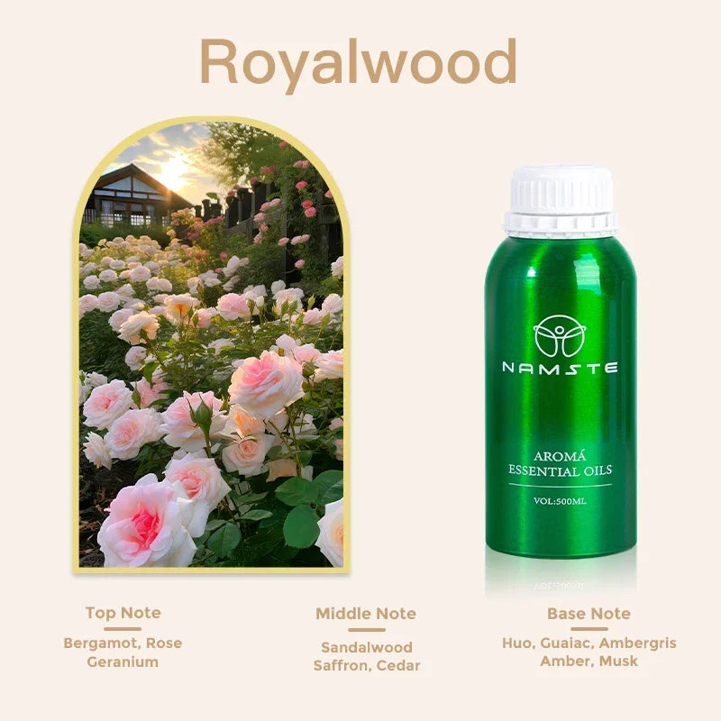 Essential Oils 500ml for Aromatic Diffuser Perfume Oil Air Freshener Smell for Home Fragrance Device Hotel Scent Diffuser Oil