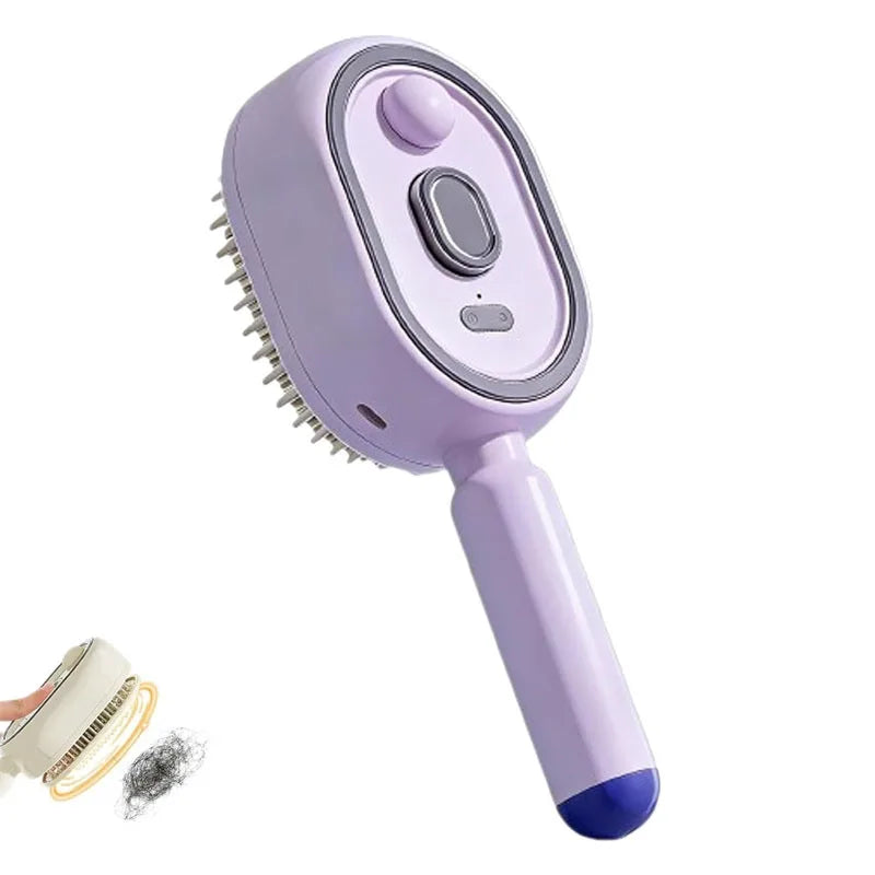 Electric Spray Air Cushions Massage Comb 3-in-1 Self-Cleaning Steam Essential Oil Brush Rechargeable Spray Scalp Massager Comb