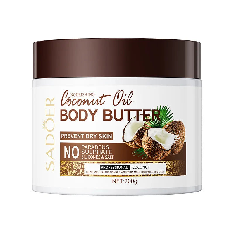 Coconut Moisturizing Body Butter, Hydrating Long-lasting Fragrance Cream, Nourishing Body Cream 200g/bottle