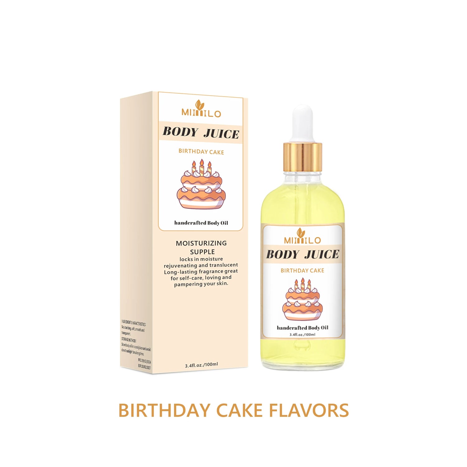 100ml Sweet Fragrance Body Oil Multiple Delightful Scents Moisturizing Nourishing Skin Care Lightweight Non Greasy Fast Absorbin