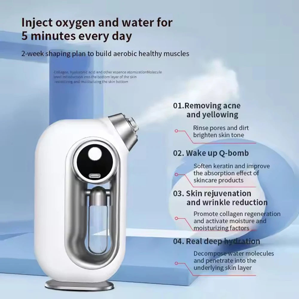 NEW Facial Mist Sprayer Humidifier Rechargeable Vaporizer Facial Steamer Moisturizing Beauty Instrument Facial Skin Care Tool