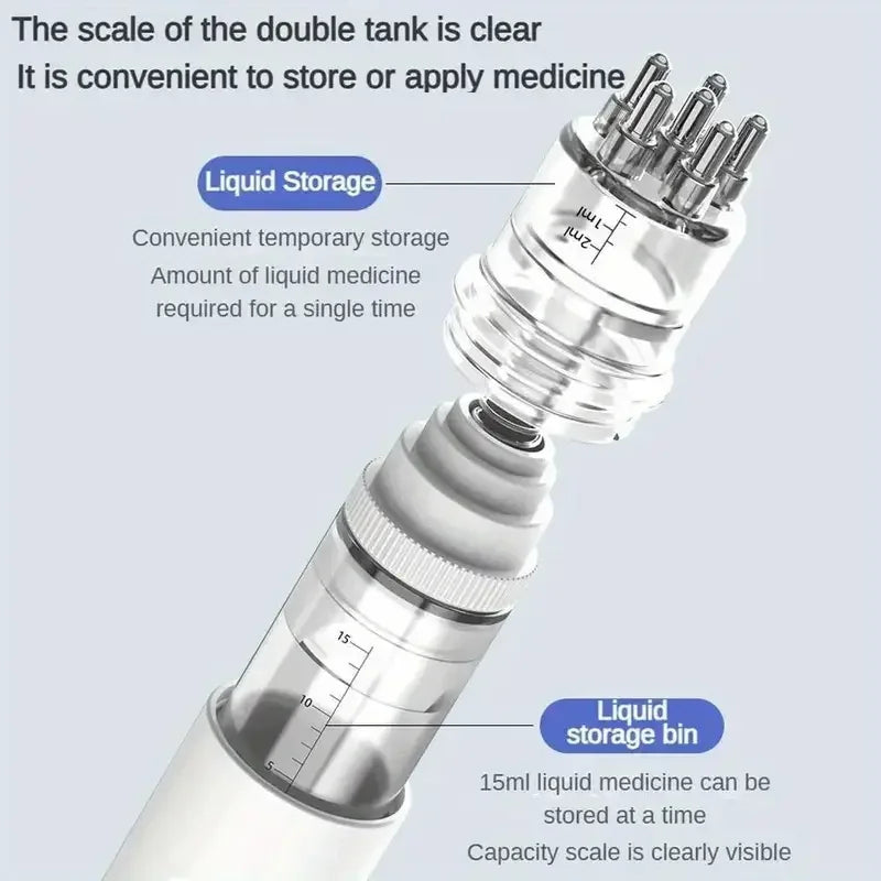 Portable Scalp Applicator Comb - Mini Massage Comb with Essential Oil Liquid Guide, Plastic, Hair Care Tool, Scalp Massage Comb