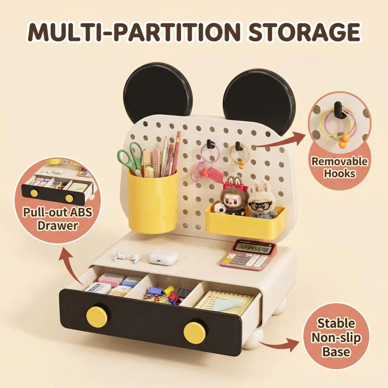 Cute and stylish stationery storage box and organizer for keys, dormitory drawer box,miscellaneous items, office desk