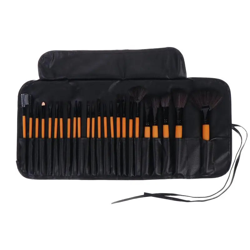 Professional 24Pcs Beauty Brush Set Includes All Makeup Brushes with Organizer Bag for Personal and Travel UseHot