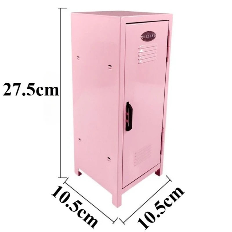 Cute Organizer Storage Boxes Multi-purpose Modern Storage Cabinets Metal Cosmetic Display Cabinet Organizer Boxes for Bedroom