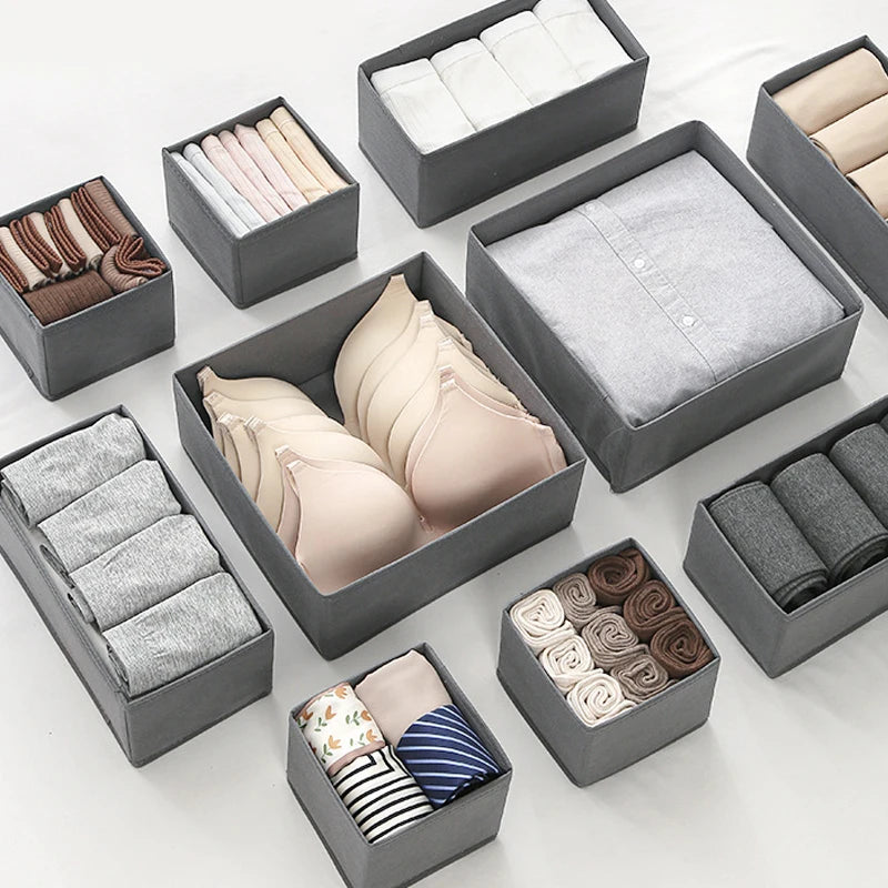 Drawer Organizers Box Clothes Underwear Socks Storage Box Wardrobe Closet Organizers and Storage Foldable Cabinet Separator Case