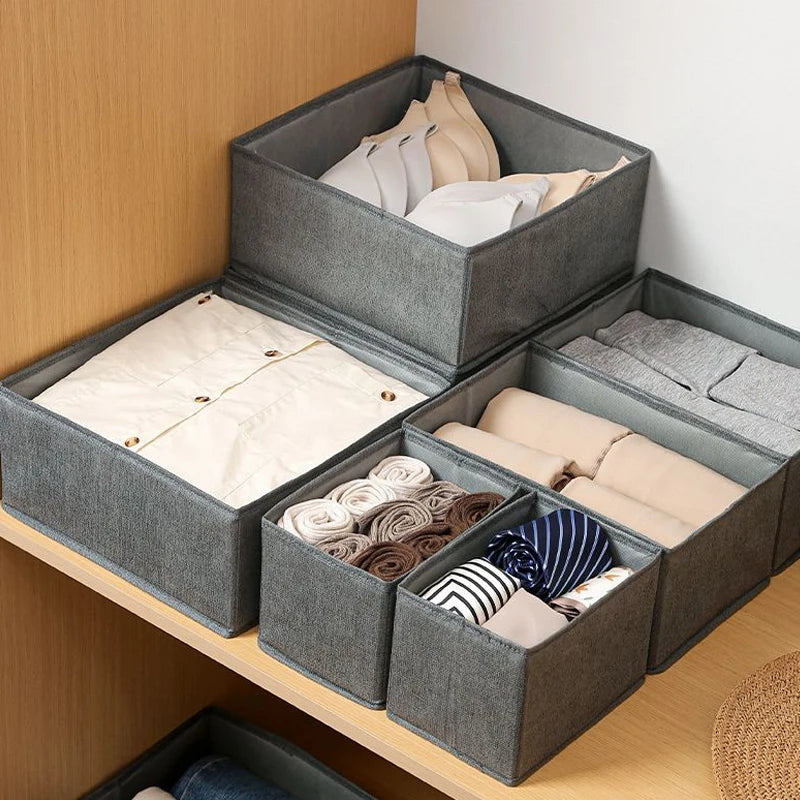 Drawer Organizers Box Clothes Underwear Socks Storage Box Wardrobe Closet Organizers and Storage Foldable Cabinet Separator Case