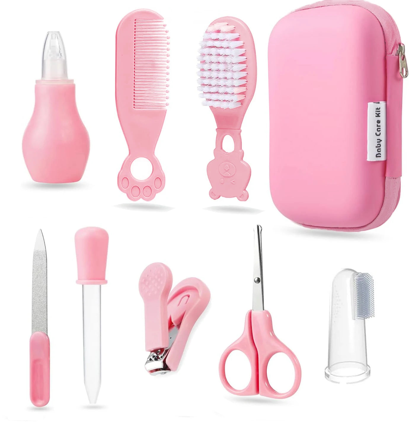 8pcs Healthcare Kit with Portable Case- Comprehensive Health & Grooming Set
