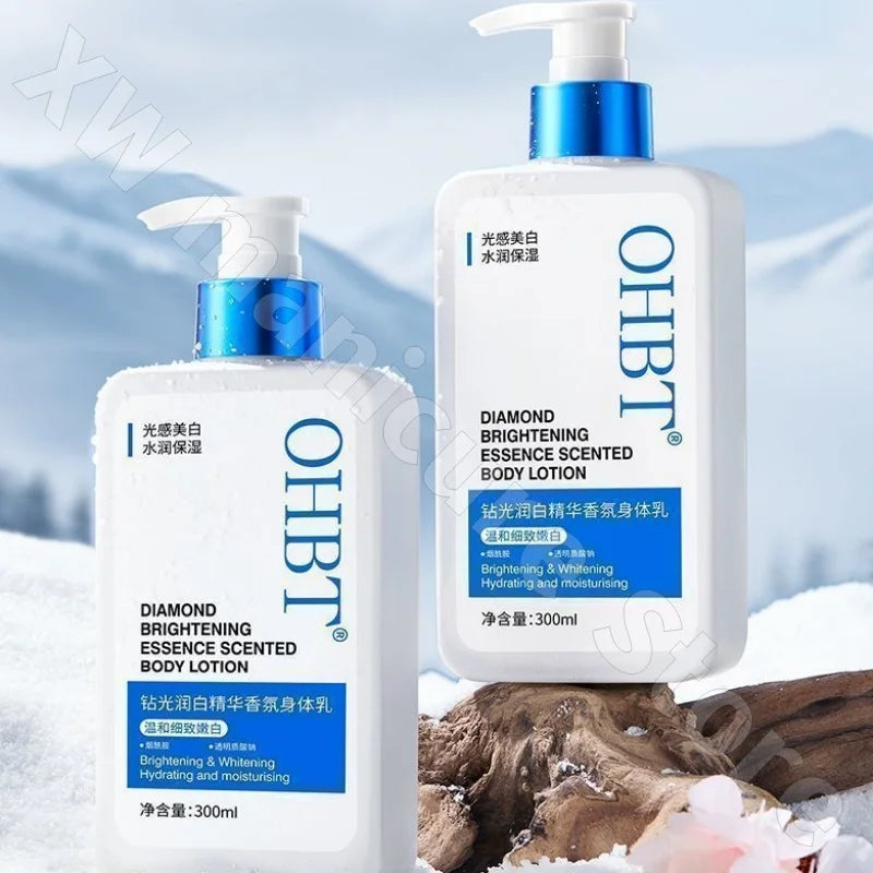 OHBT Brightening Body Lotion Nourishing Fruit Acids To Reduce Melanin Long-lasting Moisturizing Chicken Skin Removal 300ml