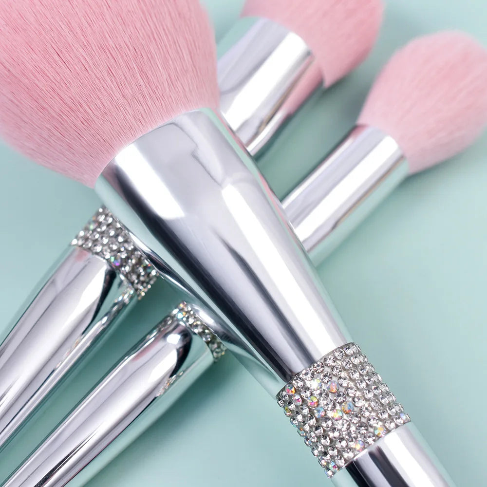 Luxury Makeup Brushes Set Private Label Professional Pink Synthetic Hair Foundation Powder Contour Eyeshadow Make up Brushes