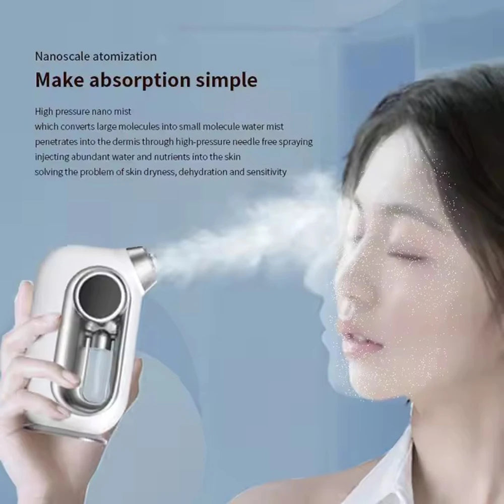 NEW Facial Mist Sprayer Humidifier Rechargeable Vaporizer Facial Steamer Moisturizing Beauty Instrument Facial Skin Care Tool