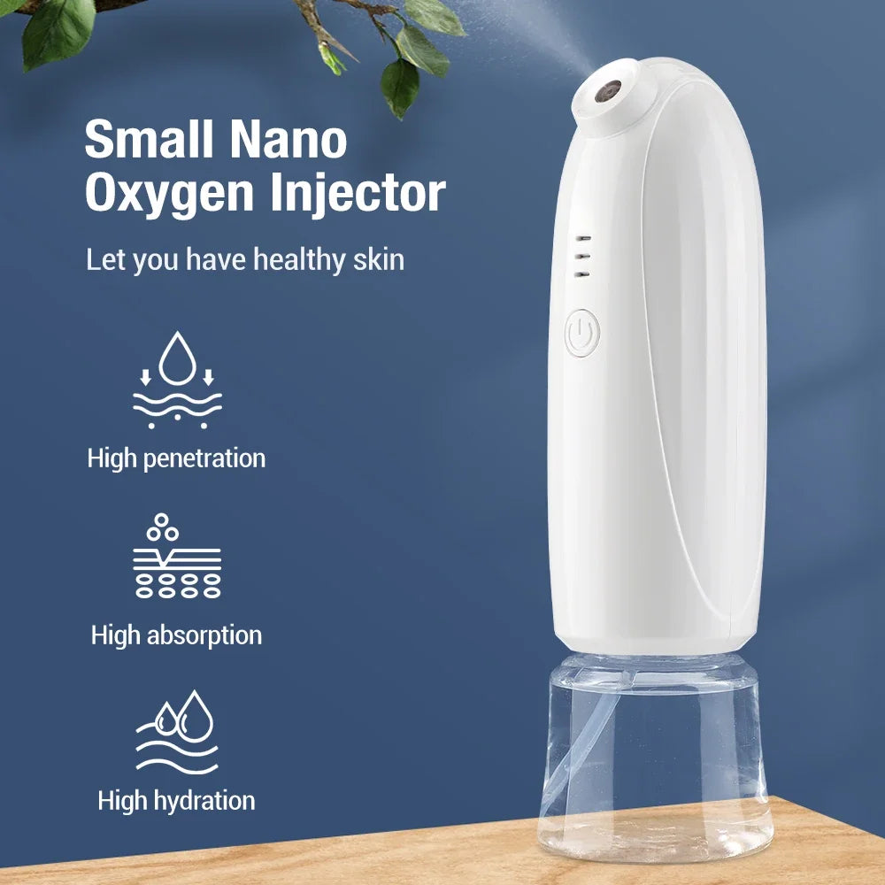 Mini Nano Mist Sprayer Face Steamer New Mini Air Compressor Kit Facial Airbrush Sprayer Water Oxygen Steam Device Humidifier