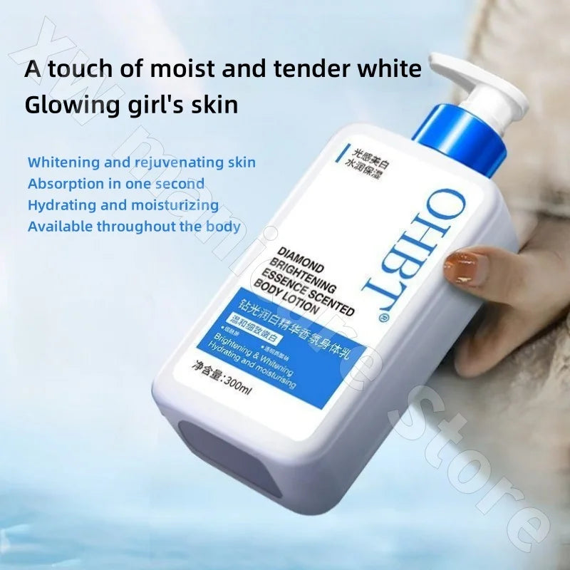 OHBT Brightening Body Lotion Nourishing Fruit Acids To Reduce Melanin Long-lasting Moisturizing Chicken Skin Removal 300ml