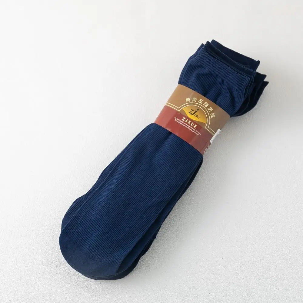 10pairs Casual Breathable Men Ice Silk Socks Soft Elastic Solid Business Socks Ultra-thin Socks