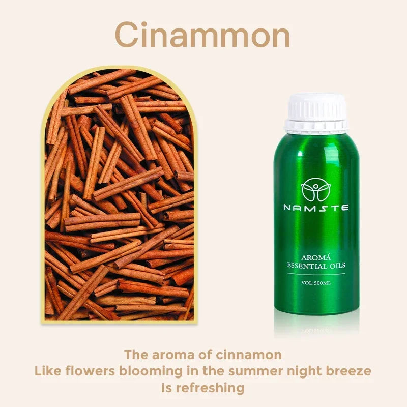 Essential Oils 500ml for Aromatic Diffuser Perfume Oil Air Freshener Smell for Home Fragrance Device Hotel Scent Diffuser Oil