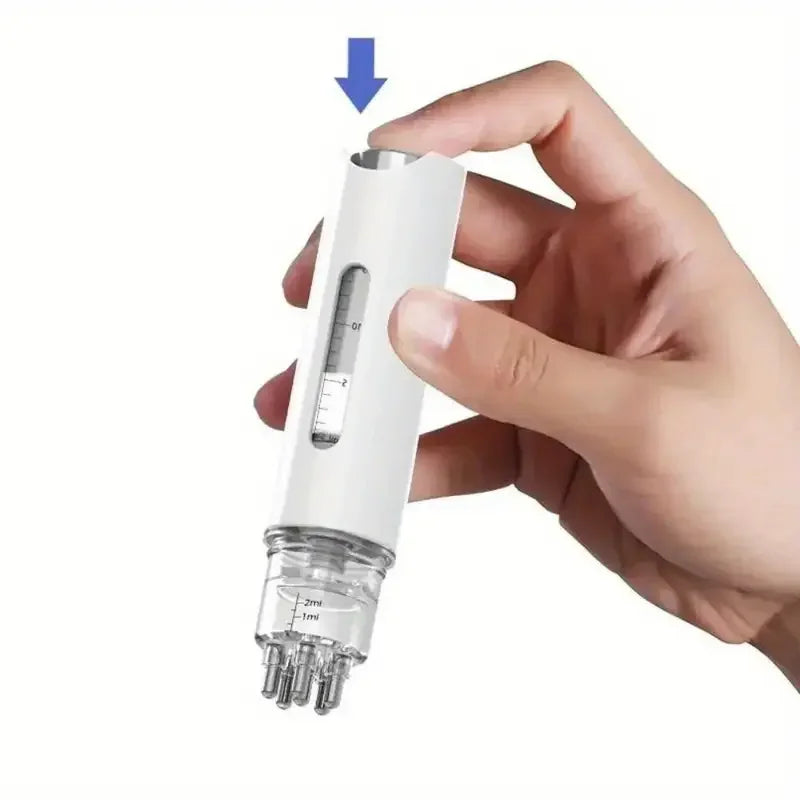Portable Scalp Applicator Comb - Mini Massage Comb with Essential Oil Liquid Guide, Plastic, Hair Care Tool, Scalp Massage Comb