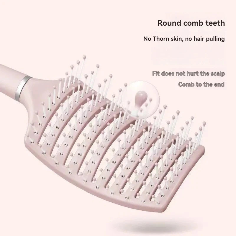 Relaxing Elastic Massage Comb Hollow Out Detangling Hair Brush Scalp Massage Combs Fast Blow Drying Detangler Hair Styling Tools