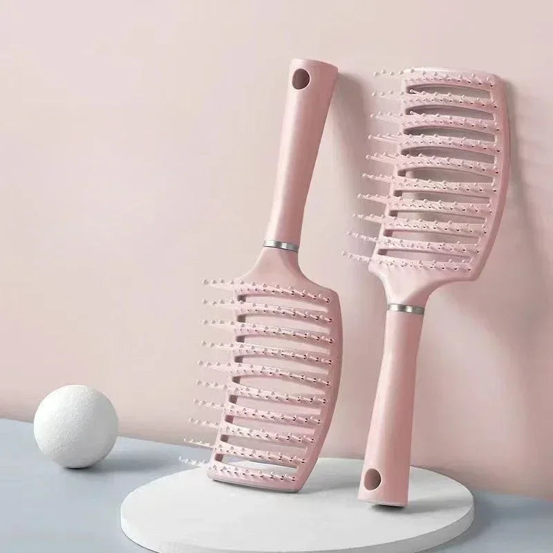 Gentle Cushion Hair Brush for Scalp Massage, Volumizing and Smoothing, Suitable for All Hair Types