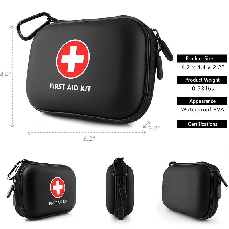 Portable First Aid Kit Outdoor Household Zipper Medical Bag Convenient Storage Medicine Cabinet Multifunctional PU Leather Box