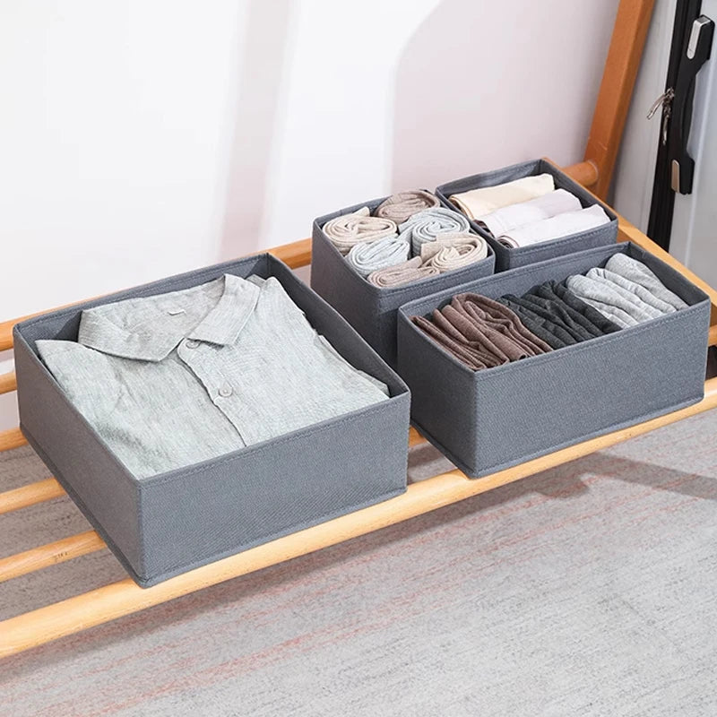 Drawer Organizers Box Clothes Underwear Socks Storage Box Wardrobe Closet Organizers and Storage Foldable Cabinet Separator Case