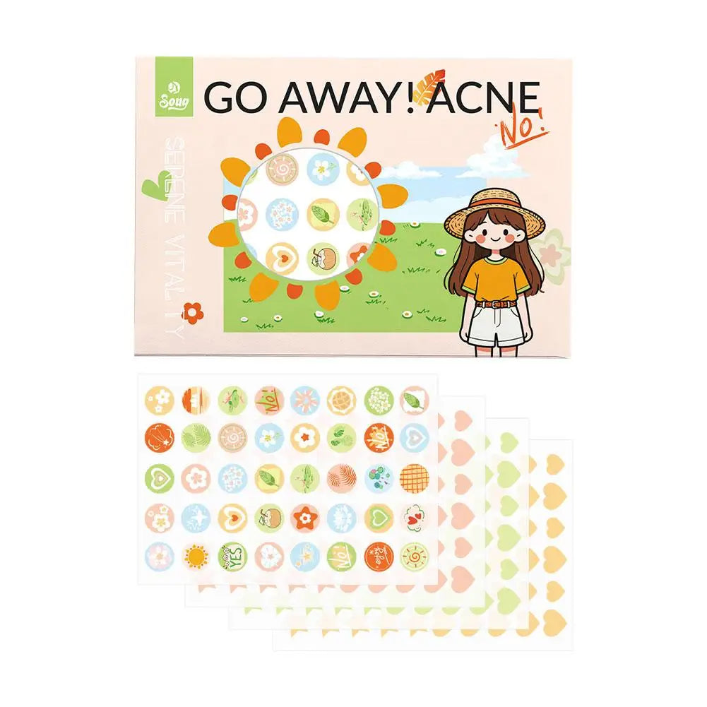220 Counts Cartoon Cool Colorful Star Pimple Patches for Teens Girls Boys, Sweet Cute Hydrocolloid Acne Patch for Zit Blemishes
