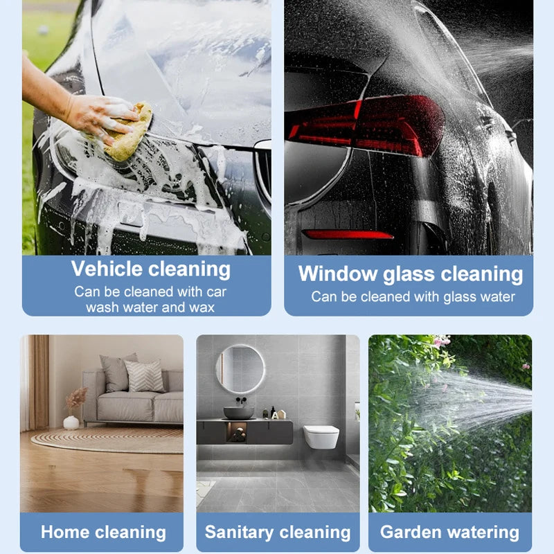 Upgraded 2L Electric Foam Spray Bottle 60° Adjustable High Pressure Car Wash Cannon for Vehicle/Home/Garden Cleaning Sprayer