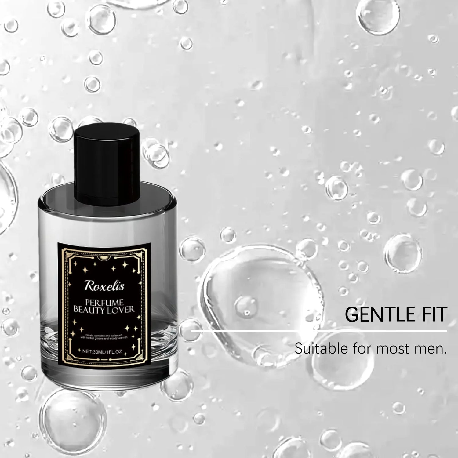 Roxelis Men Fougère Body Mist Fresh Natural Long Lasting Fragrance Portable Deodorant Spray Daily Office Dating Charm
