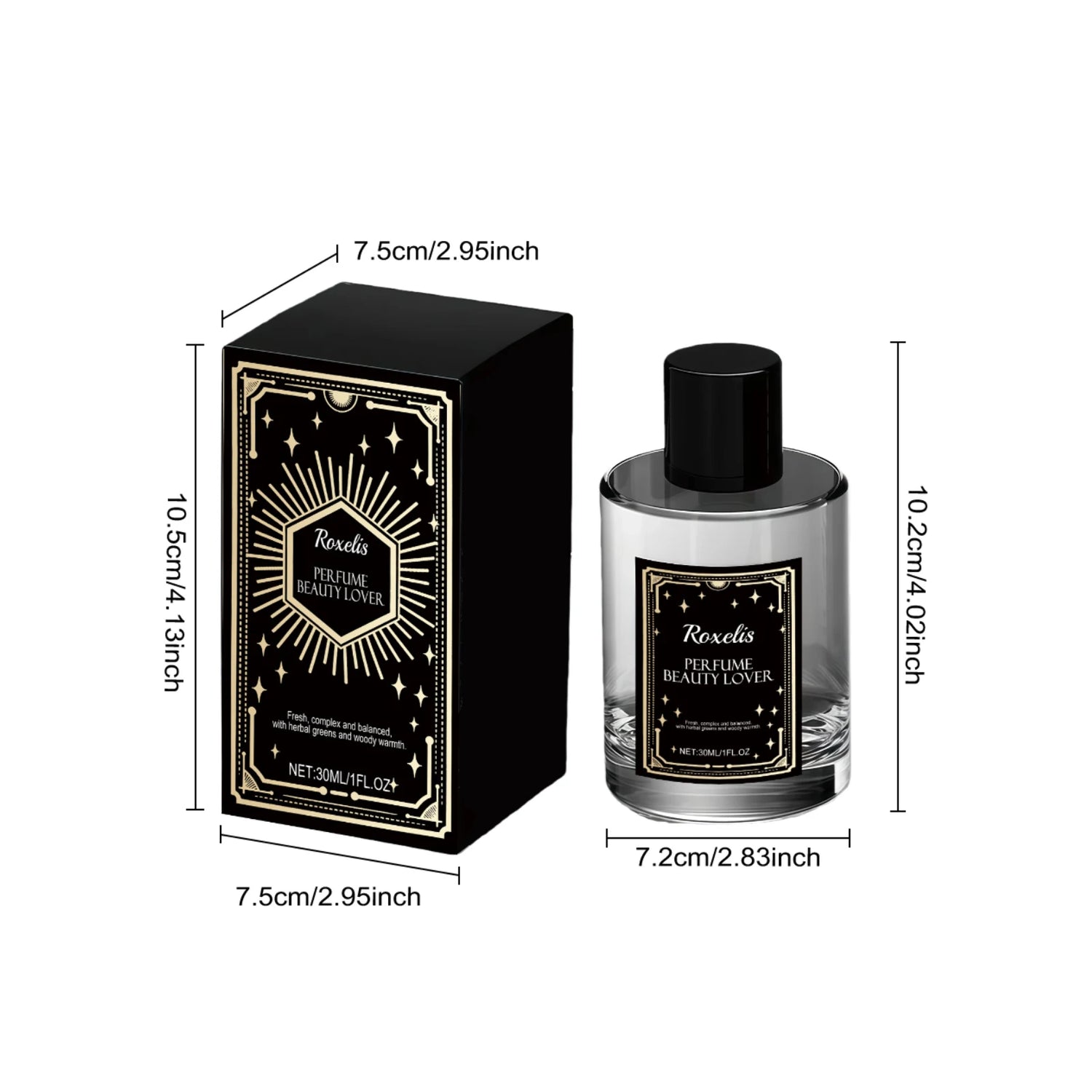 Roxelis Men Fougère Body Mist Fresh Natural Long Lasting Fragrance Portable Deodorant Spray Daily Office Dating Charm