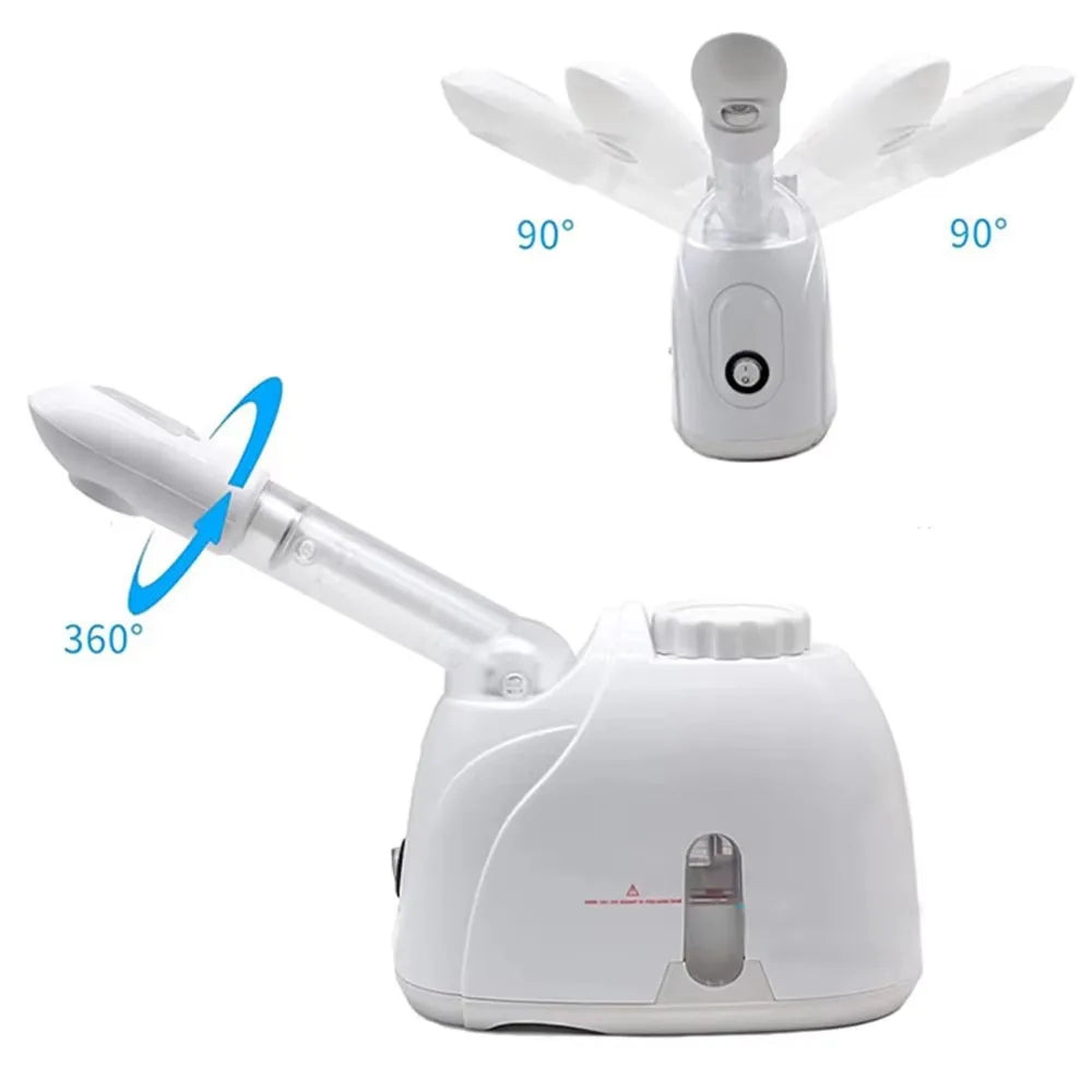 Portable Nano Mist Sprayer Vaporizer Electric Facial Sauna Moisturizer Hot Ionic Steam Sauna Ozone Spray Face Nose Steamer