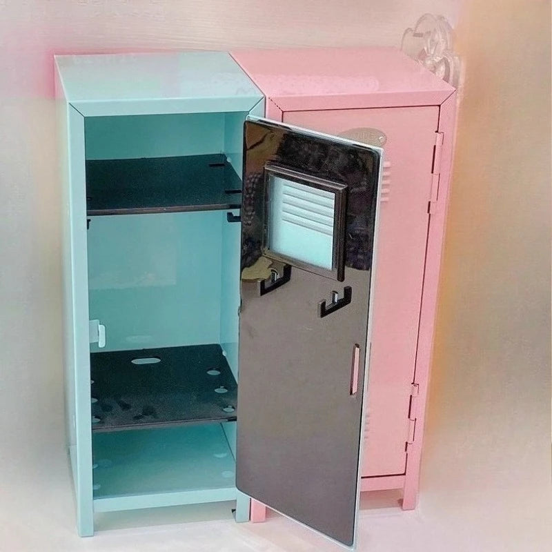 Cute Organizer Storage Boxes Multi-purpose Modern Storage Cabinets Metal Cosmetic Display Cabinet Organizer Boxes for Bedroom